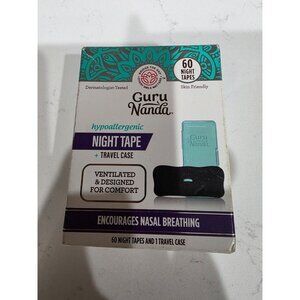 New Sealed Guru Nanda 60 count Mouth Tape with Travel Case Encourages Nose